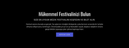 Festival Hakkında Metin - Web Sitesi Şablonunu Indirme