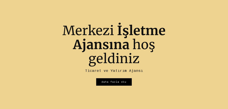 Merkezi iş ajansı Web Sitesi Şablonu