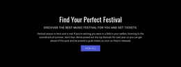 Text About Festival - Customizable Professional Website Mockup