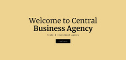 Central Business Agency - Responsive Website Mockup