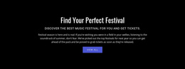 Text About Festival - Website Template