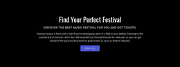 Text About Festival - Custom WordPress Theme