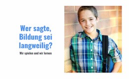 Wir Spielen Und Wir Lernen - Website-Design