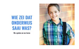 Prachtig Webontwerp Voor We Spelen En We Leren