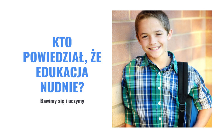 Bawimy się i uczymy Motyw WordPress