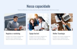 Nossa Capacidade Modelo De Formulário CSS