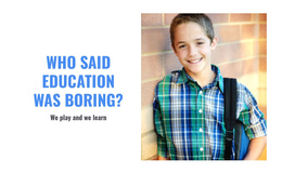 We Play And We Learn Website Builder Software