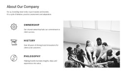 Our Philosophy Basic Html Template With CSS