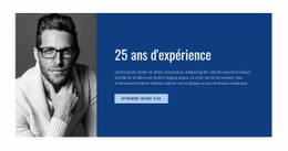 Des Années D'Expérience Modèle HTML5