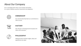 Landing Page Template For Our Philosophy