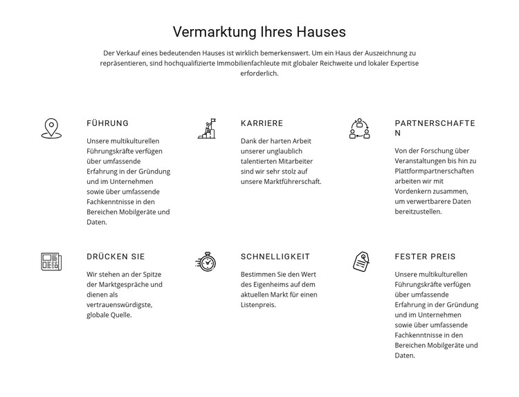 Wir schaffen Dienstleistungen CSS-Vorlage