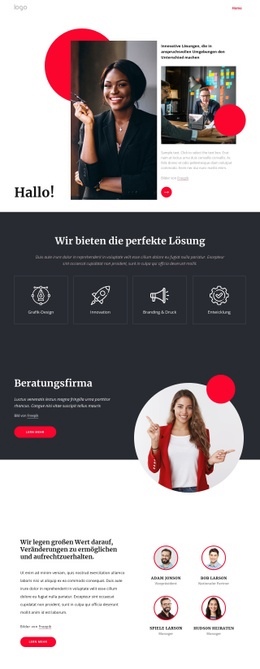 Beratungsunternehmen NYC – Responsive HTML5-Vorlage