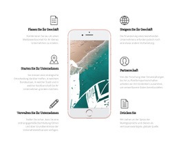 Telefon Apps - Kreatives Mehrzweck-Website-Design