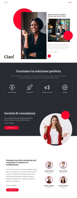 Società Di Consulenza New York - Modello Di Progettazione Del Sito Web