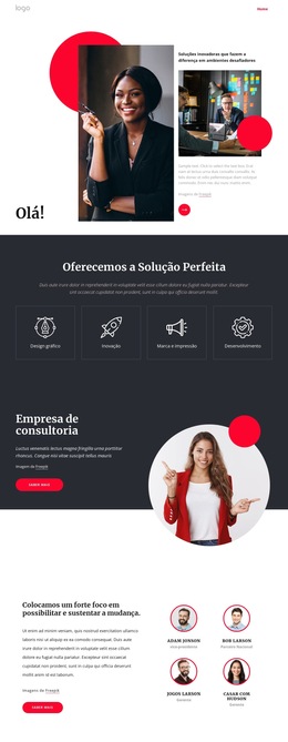 Empresa De Consultoria NYC - Modelo De Design De Site