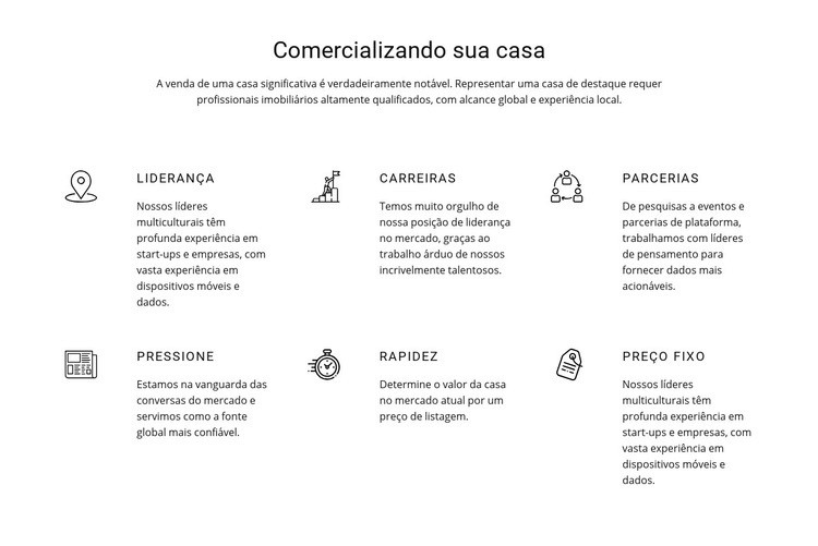 Nós criamos serviços Landing Page