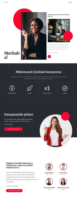 Danışmanlık Şirketi NYC - Web Sitesi Tasarım Şablonu