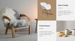 Chairs Trend - Modern Landing Page
