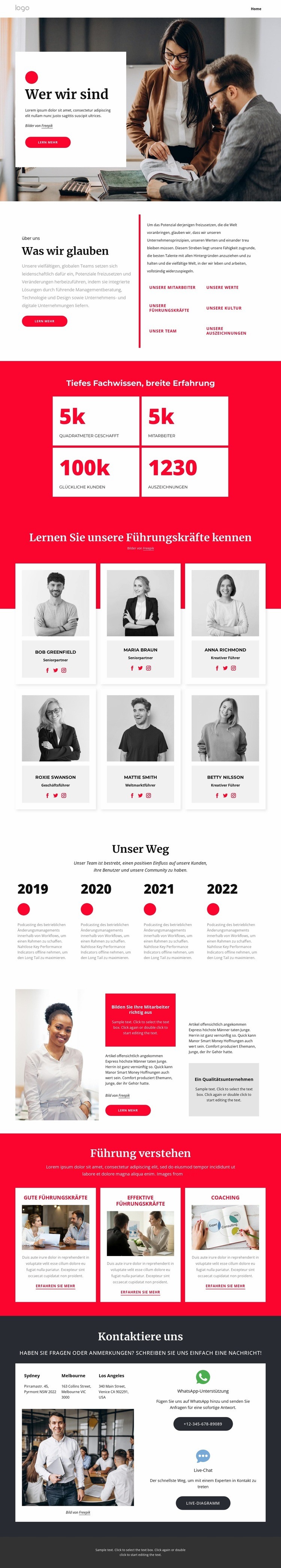 Über unser Beratungsunternehmen Website design