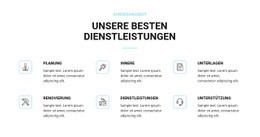 Hausrenovierungsservice – Webseiten-Mockup Erstellen