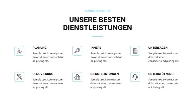 Hausrenovierungsservice Website-Modell