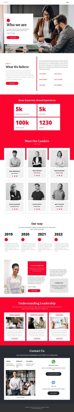 100 About Page HTML Templates
