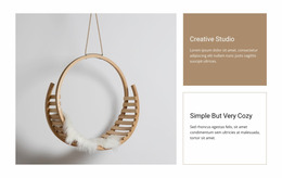 Creative Art And Design Studio - HTML Website Maker