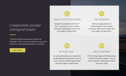 CSS-Rastersjabloonkolom Voor Onze Aanbevolen Services