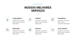 Construtor De Sites Multiuso Para Serviços De Renovação De Casas