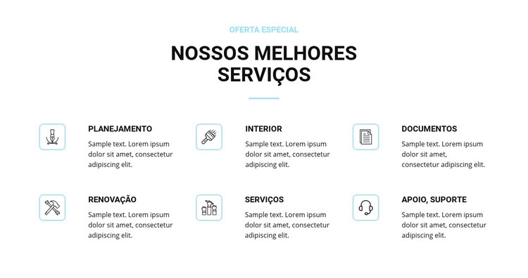 Serviços de renovação de casas Design do site