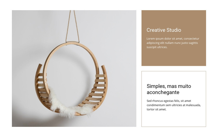Arte criativa e estúdio de design Modelo HTML