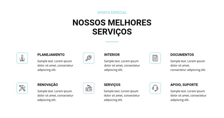 Serviços de renovação de casas Modelo HTML5