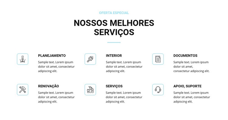 Serviços de renovação de casas Modelo de uma página