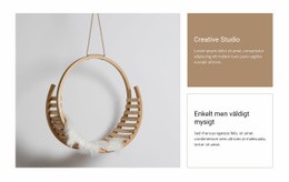 WordPress-Webbplats För Kreativ Konst- Och Designstudio