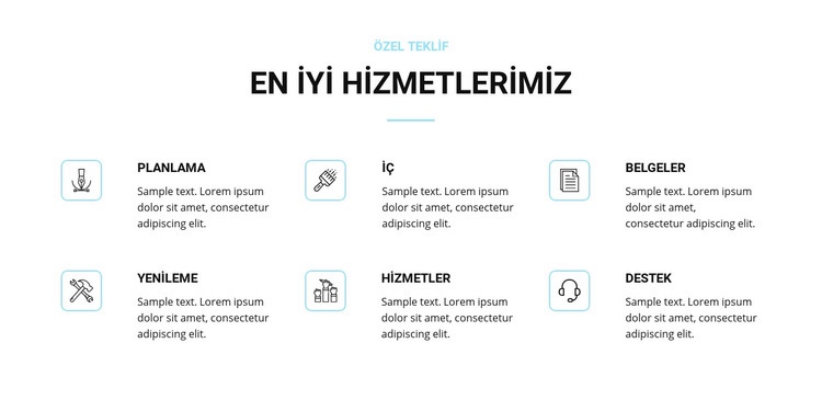 Ev tadilat hizmetleri Web Sitesi Mockup'ı