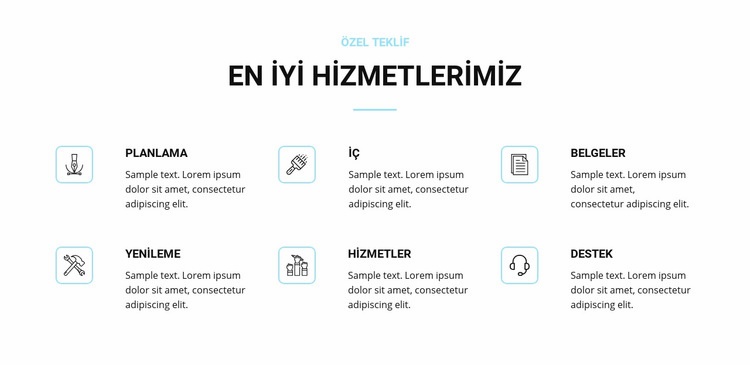 Ev tadilat hizmetleri Web Sitesi Oluşturucu Şablonları