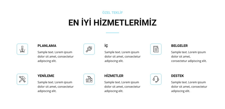 Ev tadilat hizmetleri Web Sitesi Şablonu