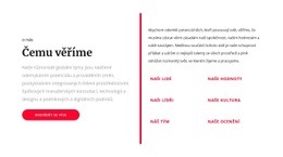 Čemu Věříme – Vytvořte Úžasnou Šablonu