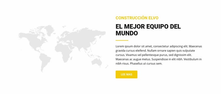 El mejor equipo del mundo Creador de sitios web HTML