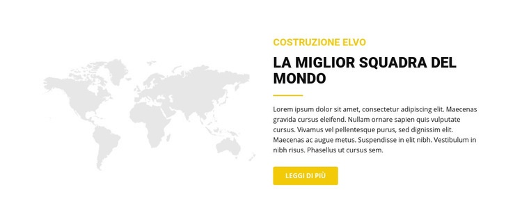 La migliore squadra del mondo Costruttore di siti web HTML