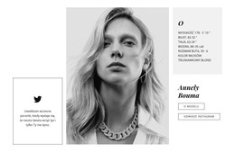 Profil Modelu - Darmowy Szablon