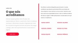 O Que Nós Acreditamos - Página De Destino Gratuita, Modelo HTML5