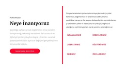 Neye Inanıyoruz - Kişisel Web Sitesi Şablonları