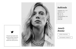 Model Profili Için WordPress Temasını Indirin