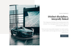 Distinct, Disciplines Integrally Linked - Modern Homepage Design