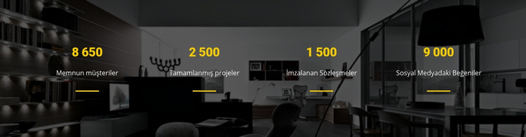 CSS sayaçları Web Sitesi Şablonu