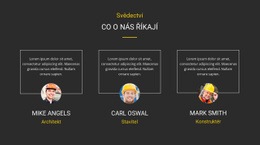 Ohlasy Našich Klientů – Responzivní HTML5 Šablona