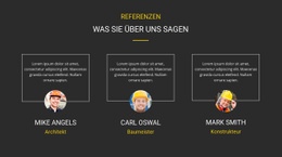 Testimonial Unserer Kunden - HTML5-Seitenvorlage