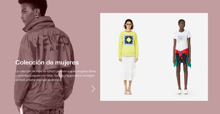 Colección de moda femenina Plantilla HTML