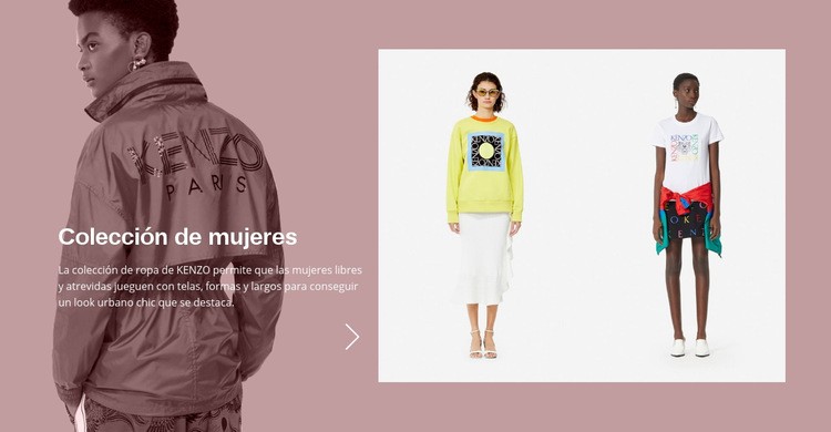Colección de moda femenina Plantilla HTML5